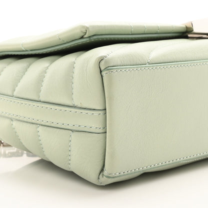 Calfskin Quilted Small 4G Shoulder Bag Light Green