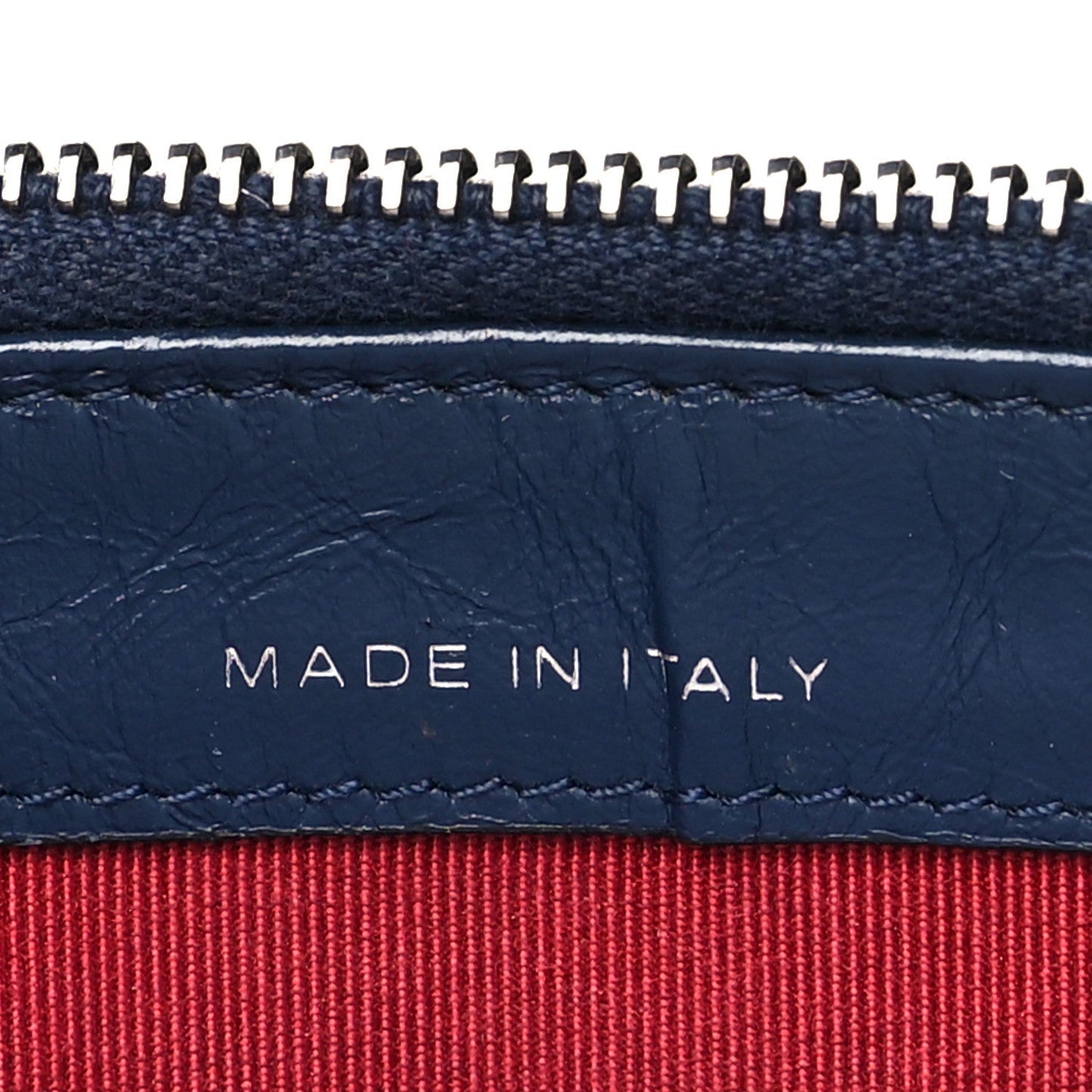 Aged Calfskin Quilted Small Gabrielle Clutch With Chain Navy Black