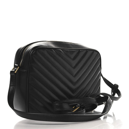 Calfskin Matelasse Monogram Lou Camera Bag Black