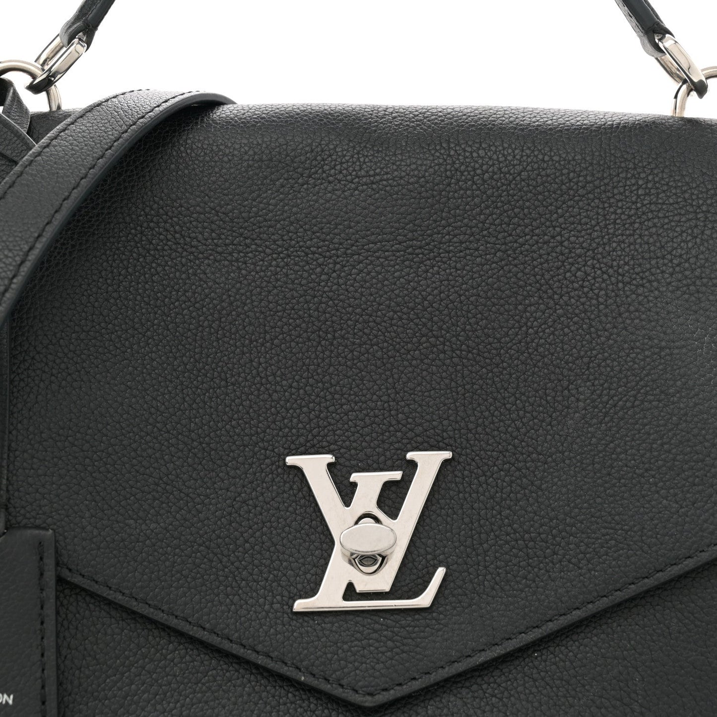 Soft Calfskin My Lockme Top Handle Black