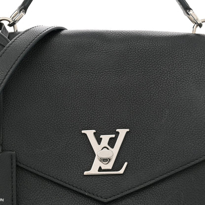 Soft Calfskin My Lockme Top Handle Black