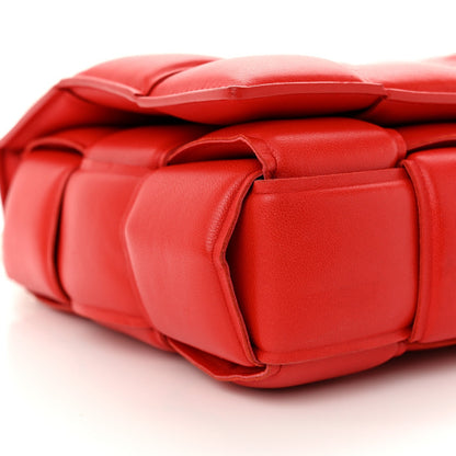 Lambskin Maxi Intreccio Padded Chain Cassette Crossbody Bag Nail Polish