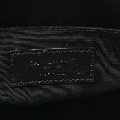 Calfskin Matelasse Monogram Lou Camera Bag Black