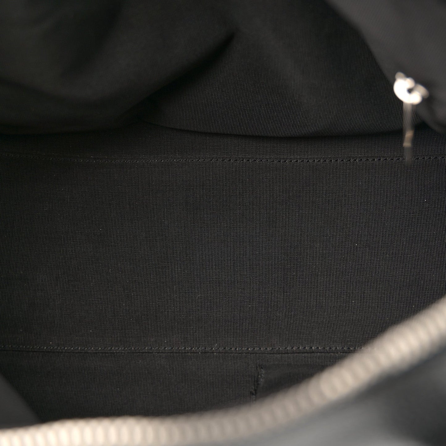 Caviar Quilted Bowler Black