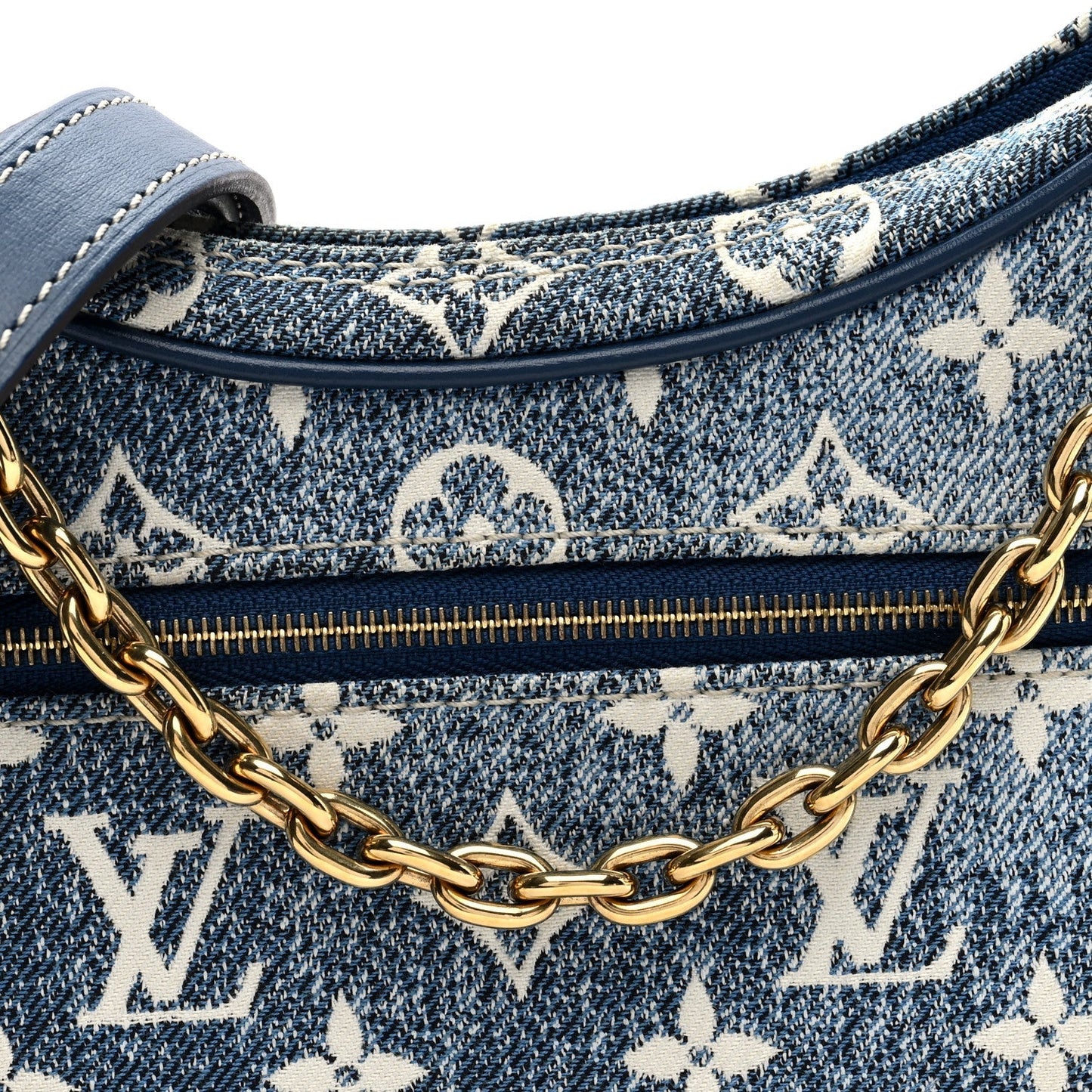 Monogram Jacquard Denim Loop Bleu