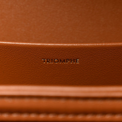 Triomphe Canvas Calfskin Medium Triomphe Bag Tan