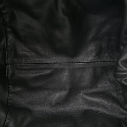 Smooth Butter Calf The Pouch Oversized Clutch Black