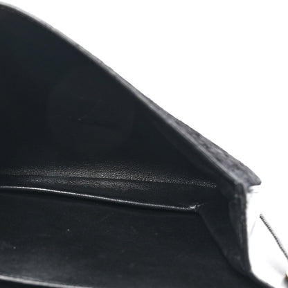 Suede All-Over Monogram Small Le Monogramme Satchel Black