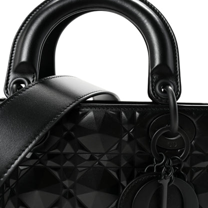 Calfskin Cannage Diamond Small My ABCDior Lady Dior Black