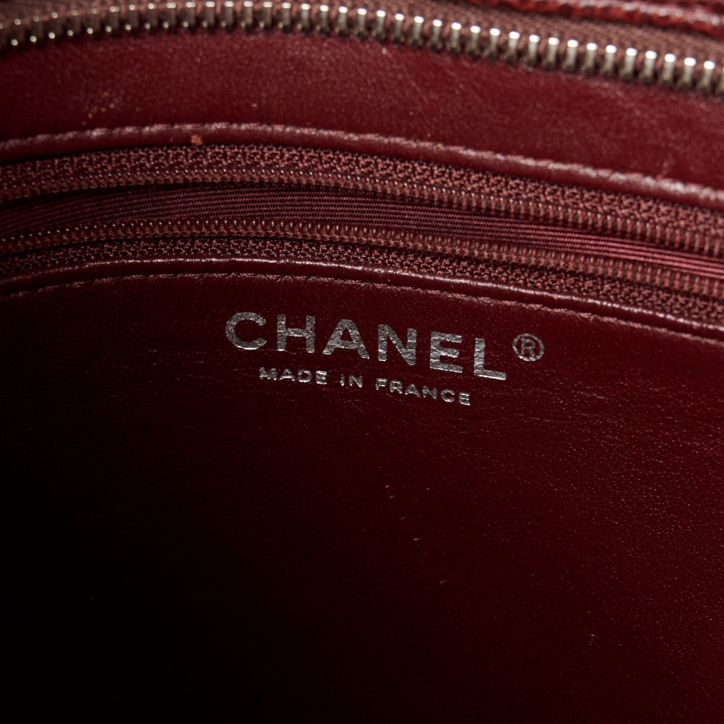 Caviar Quilted Medallion Tote Bordeaux