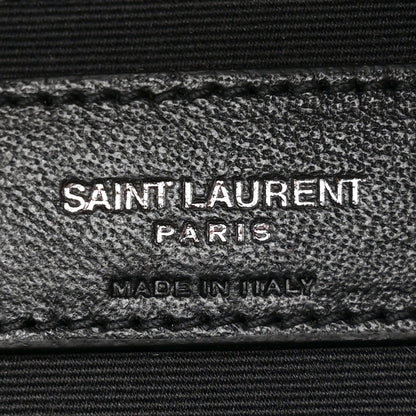 Calfskin Medium Miles Logo Bowler Duffel Bag Black