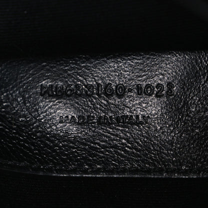 Crinkled Calfskin Matelasse Monogram Baby Niki Chain Satchel Black