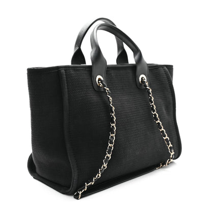 Mixed Fibers Small Deauville Tote Black