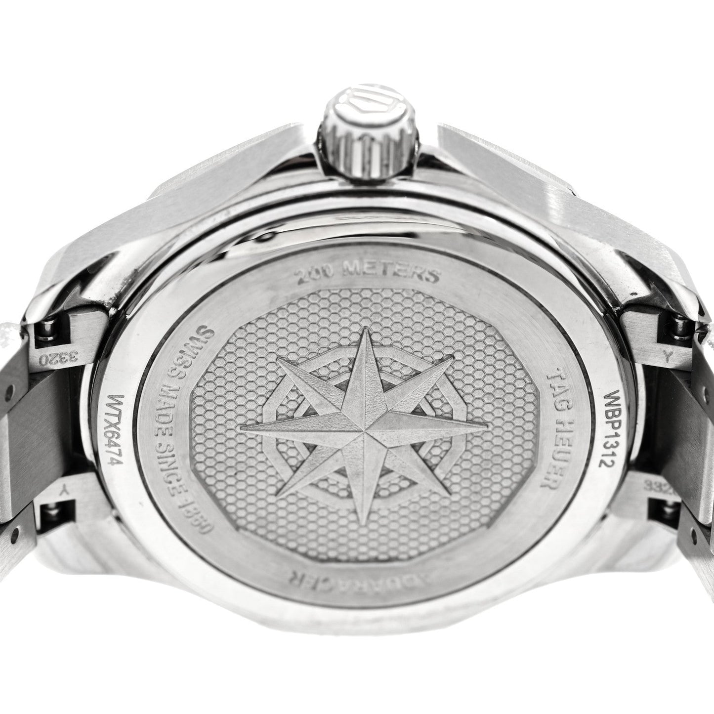 Stainless Steel Mother of Pearl 34mm Aquaracer Lady Professional 200 Solargraph Quartz Watch WBP1312