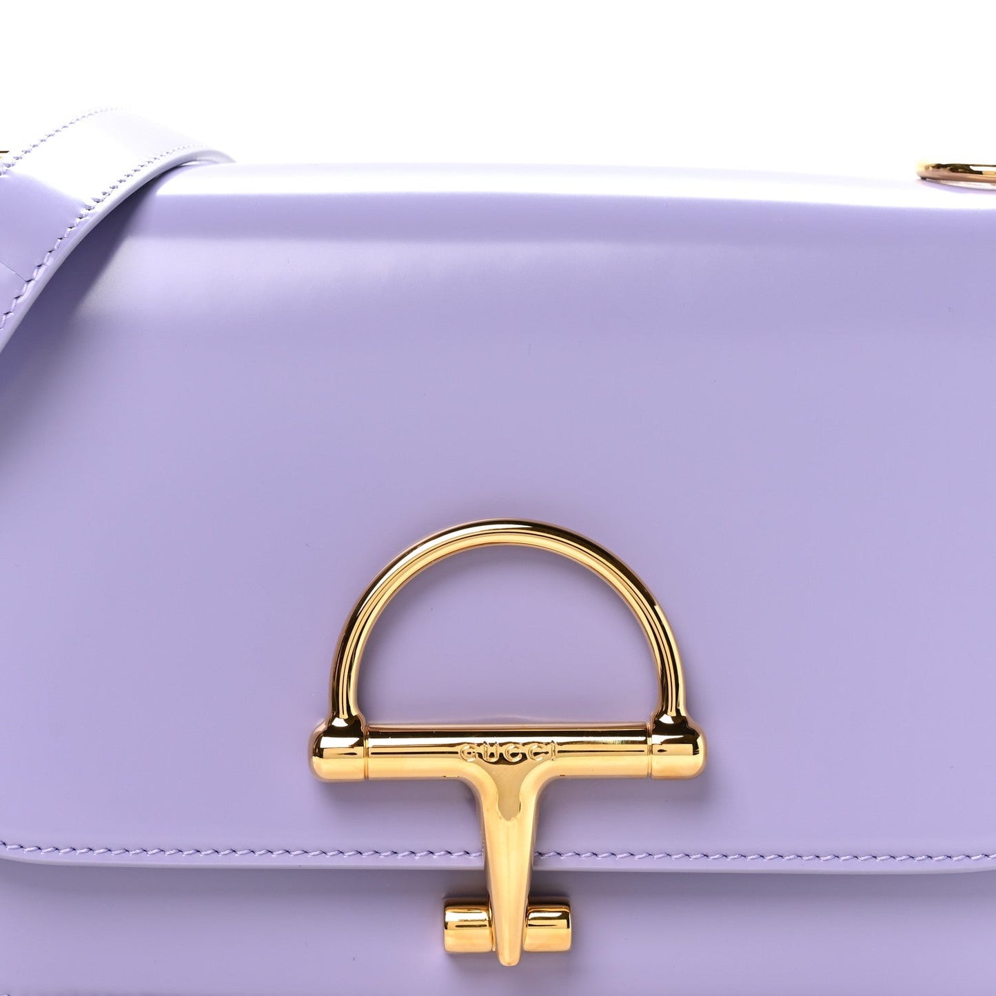 Patent Siena Small Shoulder Bag Lapis