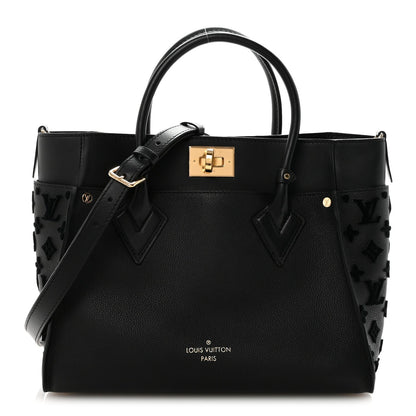 Calfskin Monogram Tufting On My Side Black