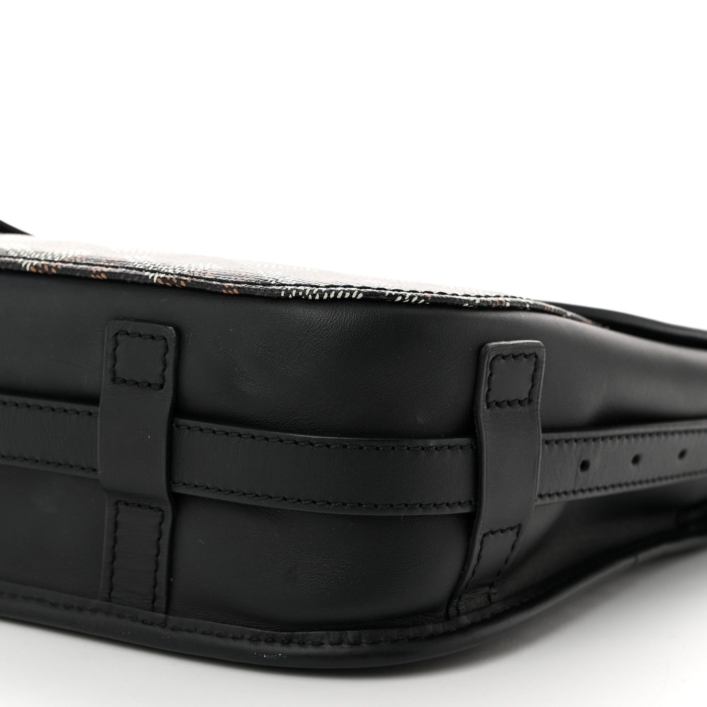 Goyardine Belvedere II MM Messenger Bag Black