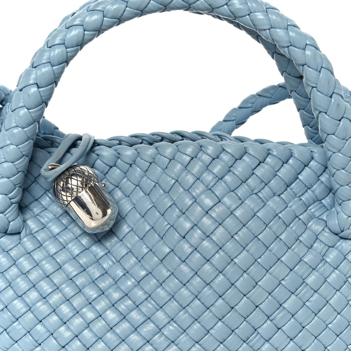 Calfskin Intreccio Small Tosca Ice