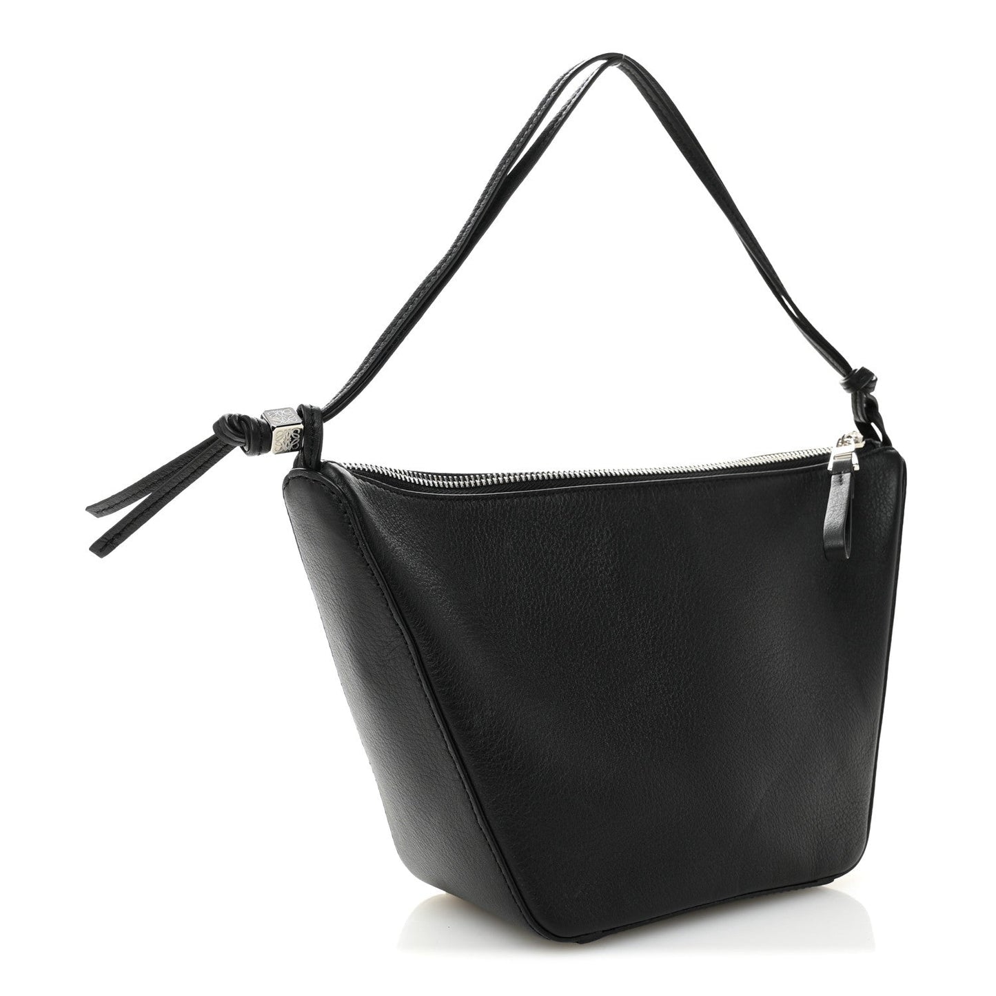 Calfskin Mini Hammock Hobo Black
