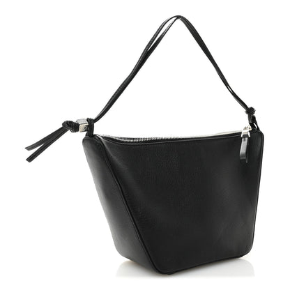 Calfskin Mini Hammock Hobo Black