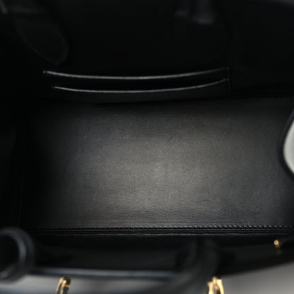 Calfskin Mini Hug Bag Black