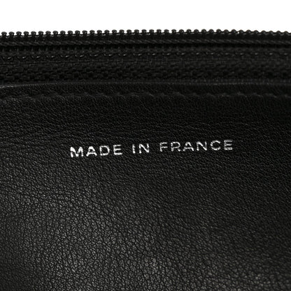 Patent Quilted Wallet On Chain WOC Black