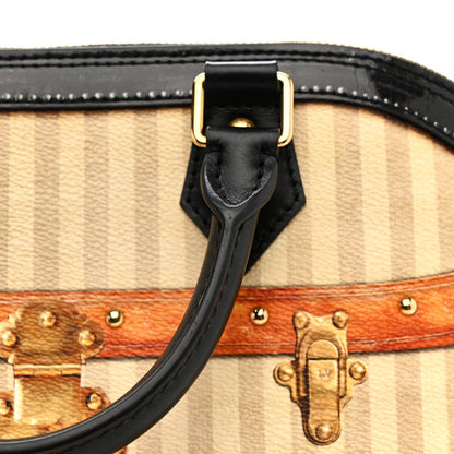 Transformed Canvas Patent Time Trunk Alma PM Beige
