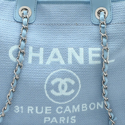 Mixed Fibers Medium Deauville Tote Light Blue