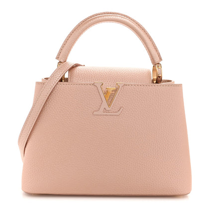 Metallic Taurillon Capucines BB Pearly Pink