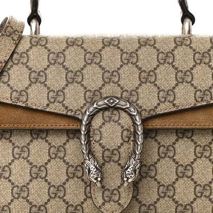 GG Supreme Monogram Small Dionysus Top Handle Bag Taupe