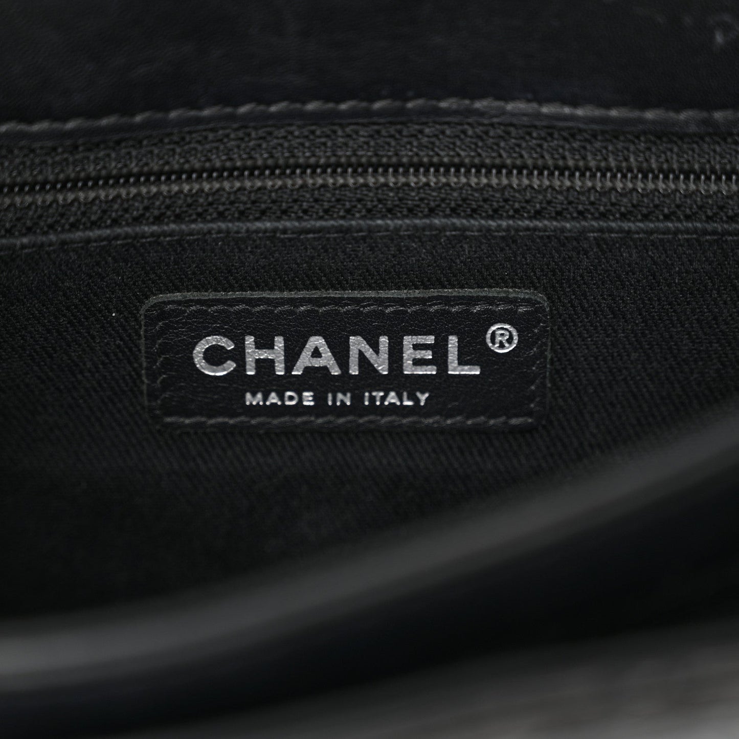 Patent Quilted Hamptons Flap Bag Black