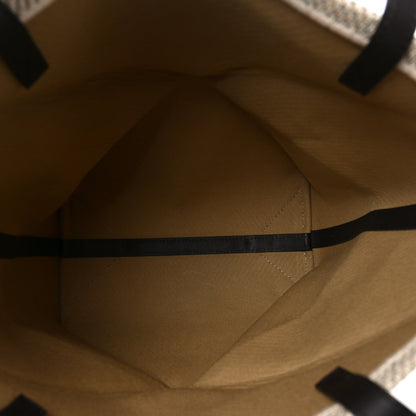 Cotton Calfskin Paula's Ibiza Medium Puzzle Fold Tote Ecru Hazel