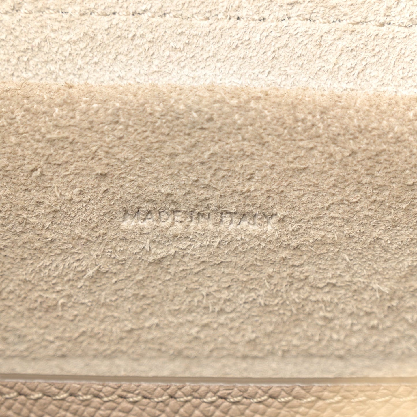 Grained Calfskin Micro Belt Bag Light Taupe
