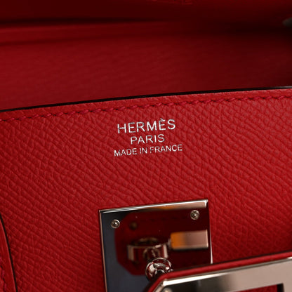 Epsom Birkin 30 Rouge Casaque