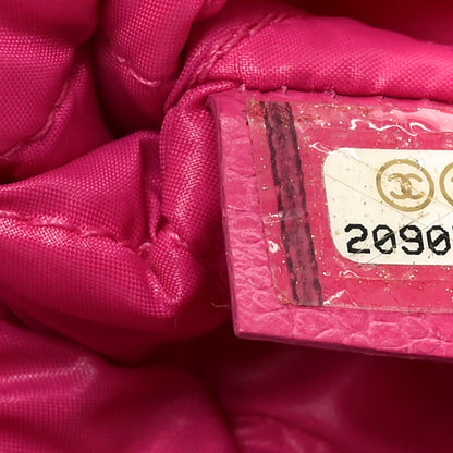 Caviar Quilted CC Beauty Clutch Pink