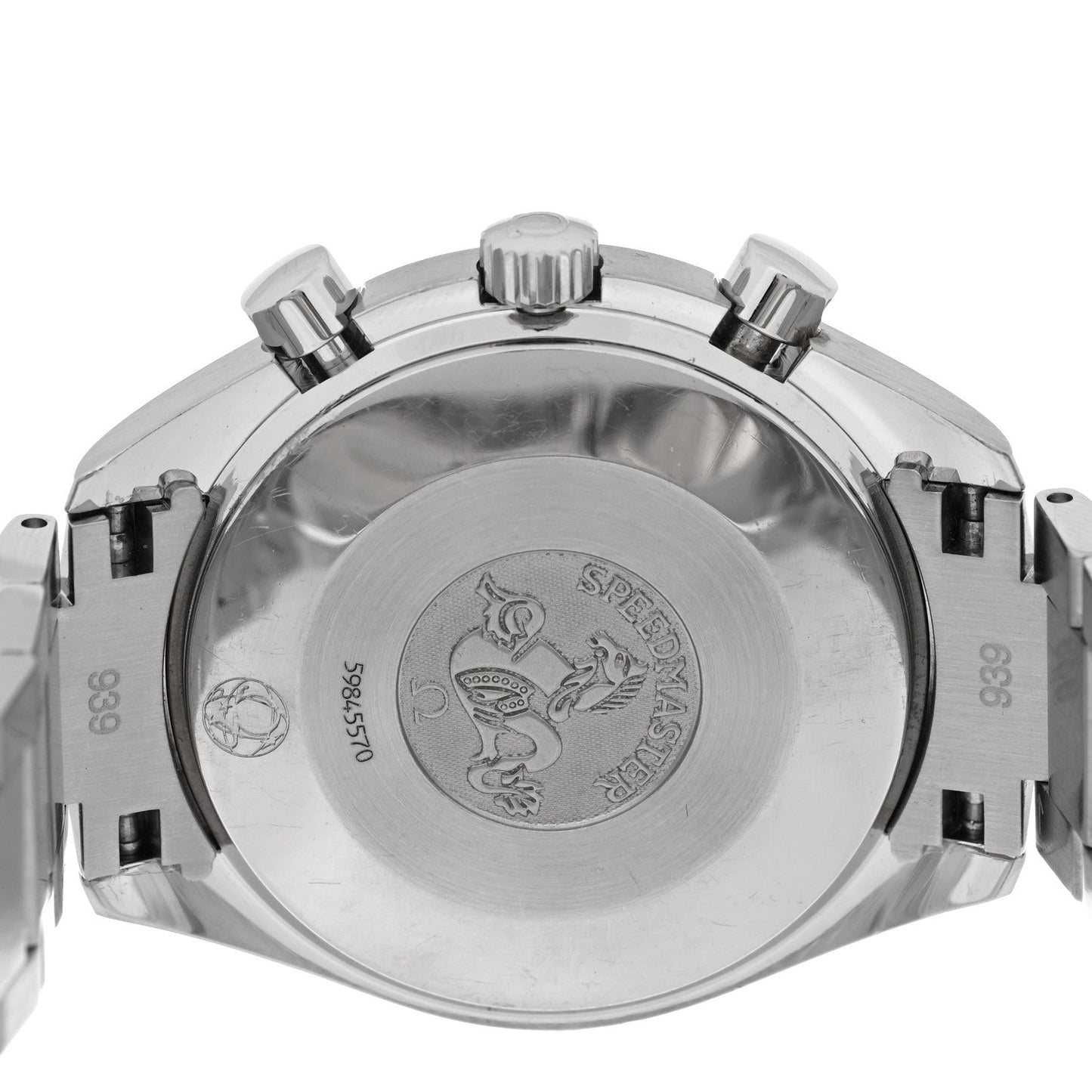 Stainless Steel Diamond Bezel Mother of Pearl 39mm Speedmaster Chronograph Automatic Watch 3535.70.00