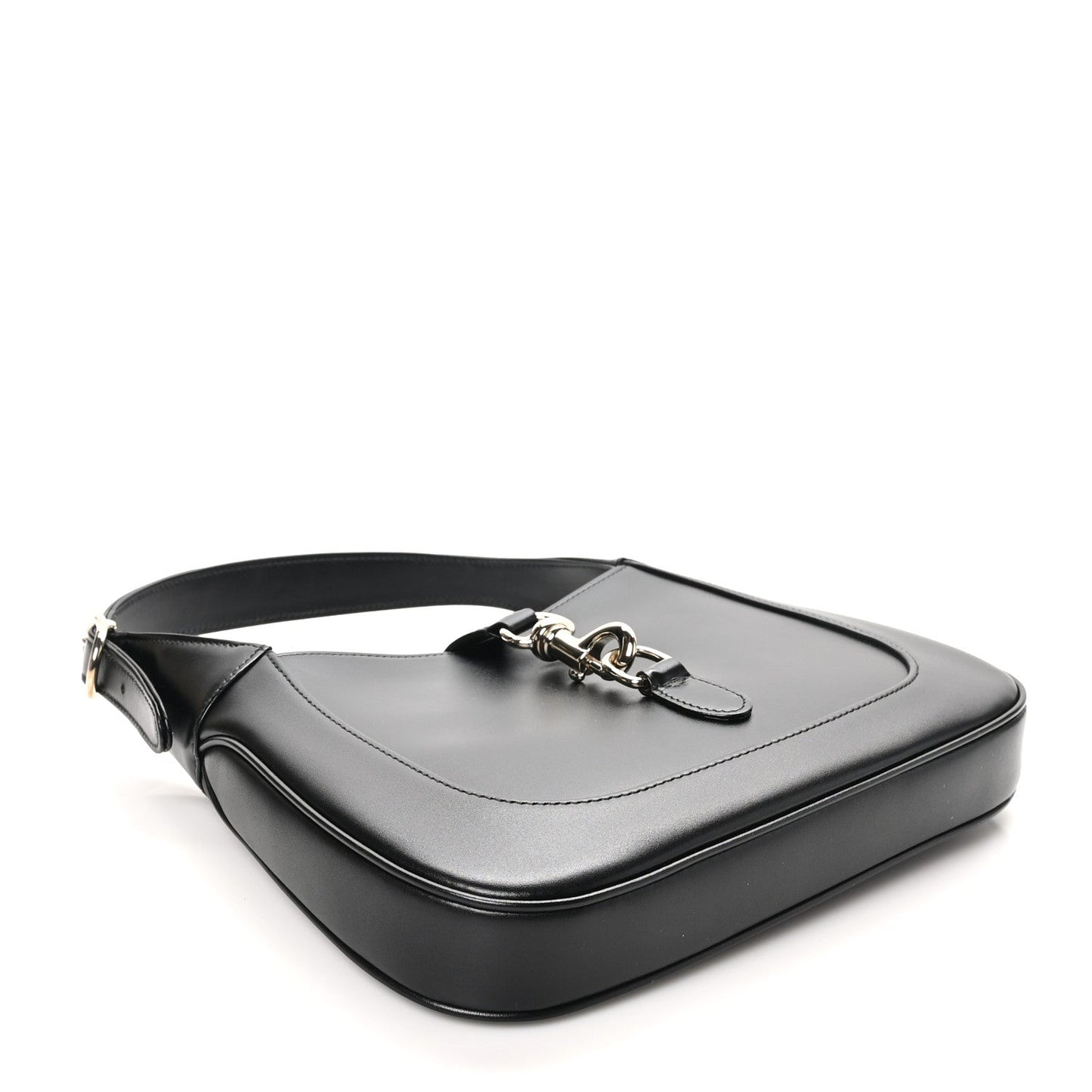 Boarded Dyana Lux Calfskin Small Jackie 1961 Hobo Black