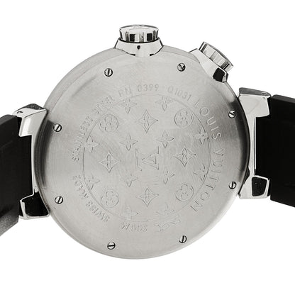 Stainless Steel Rubber 44mm Tambour Street Diver Automatic Watch Black