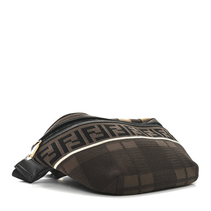 Vitello Century Maglia Pattern Mix Belt Bag Havana