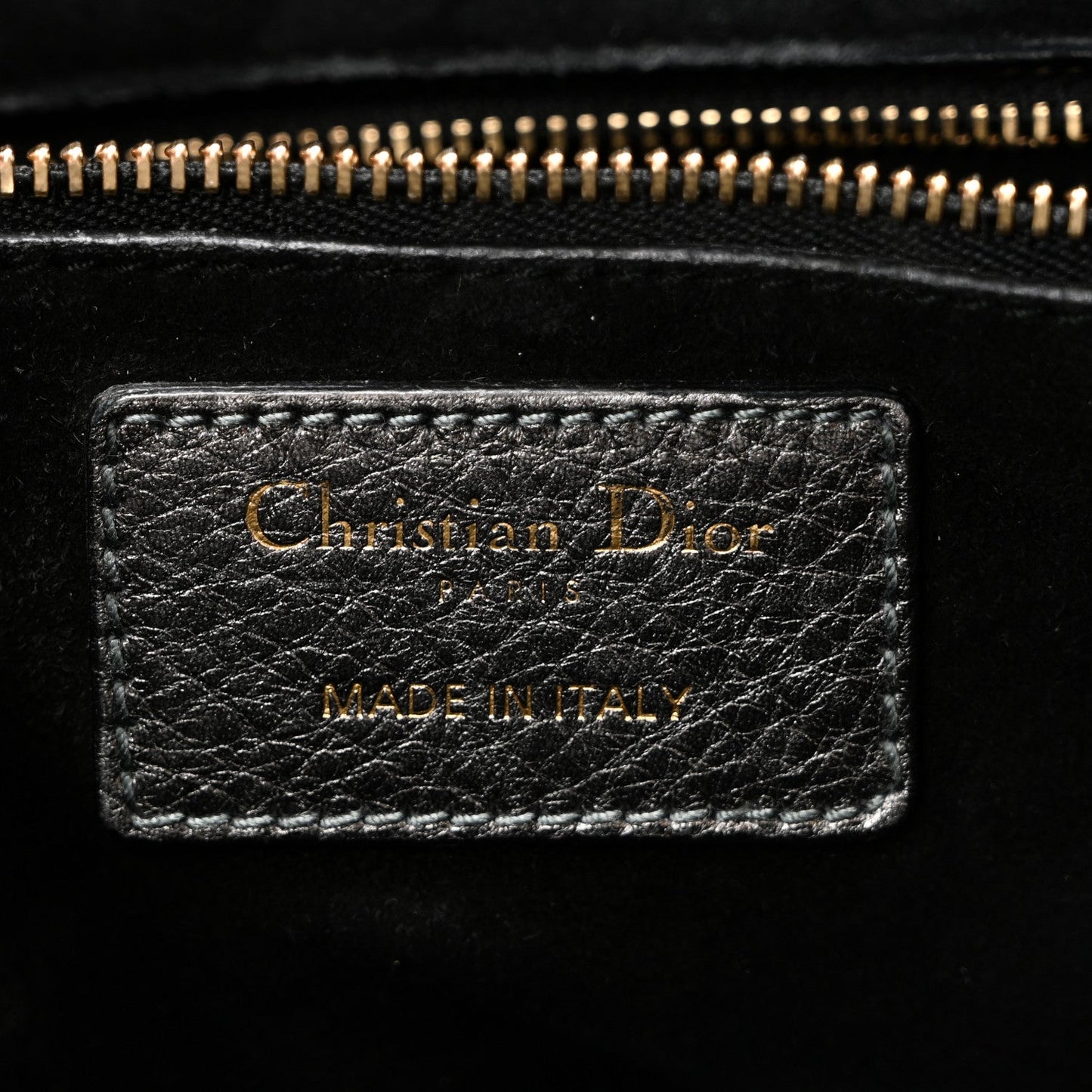 Metallic Grained Calfskin Cannage Medium Supple Lady Dior Steel
