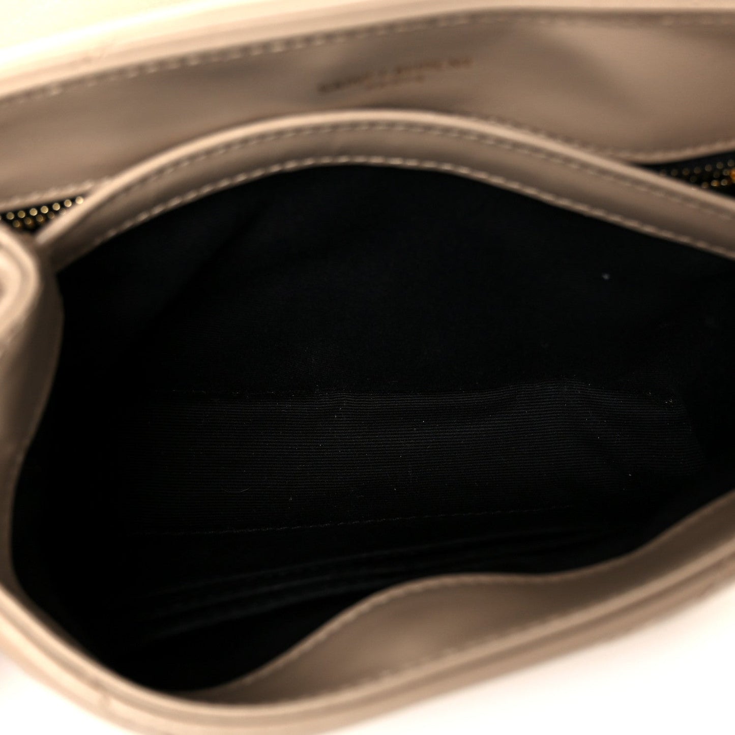 Calfskin Y Quilted Monogram Toy Loulou Crossbody Bag Dark Beige