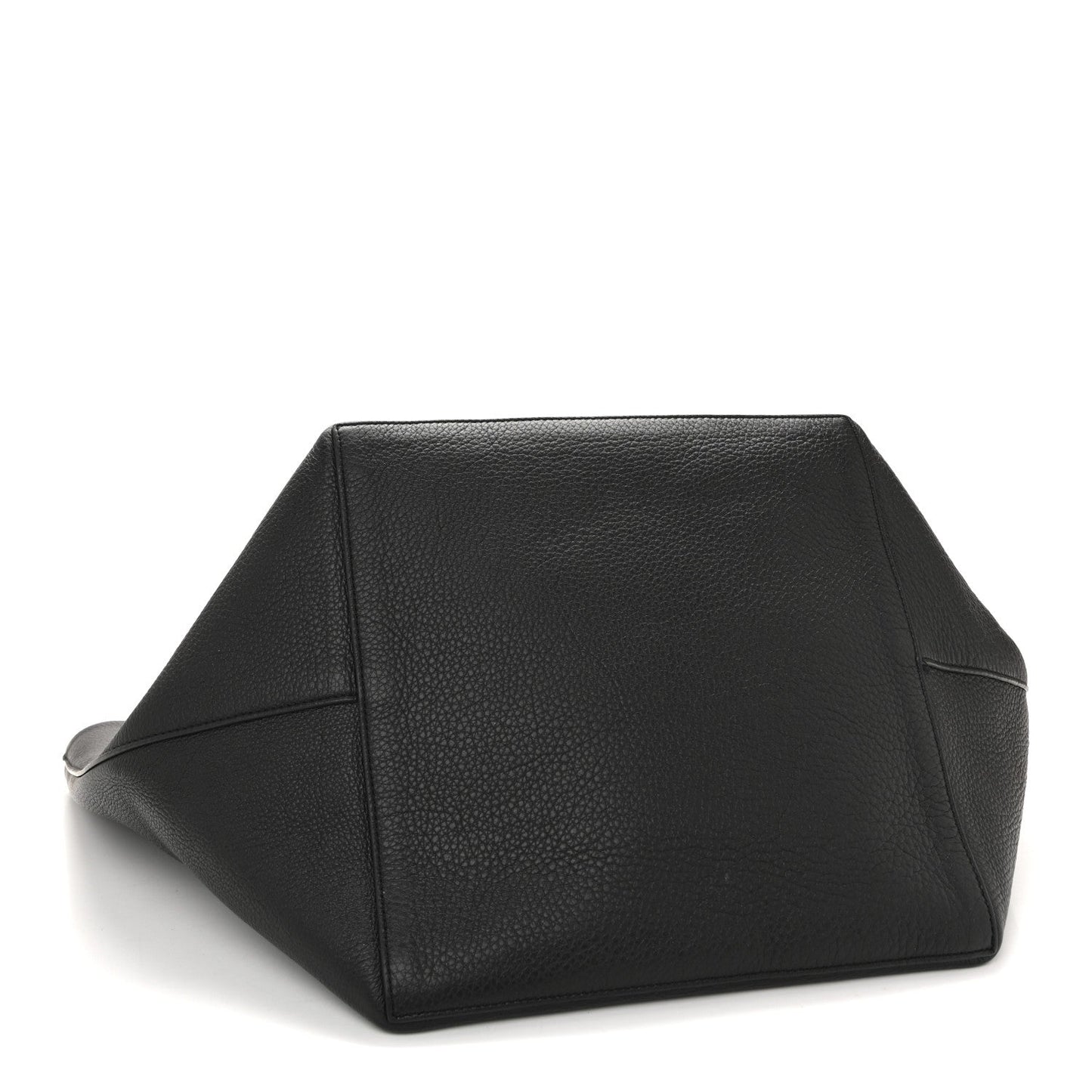 Grained Calfskin Park Tote Three Black