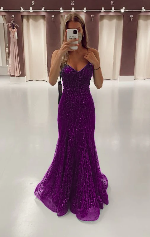 Green Long Mermaid Prom Dresses Prom Gown