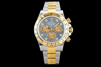 DAYTONA GOLD STEEL CUSTOM MOP DIAL DIAMOND NUMERALS